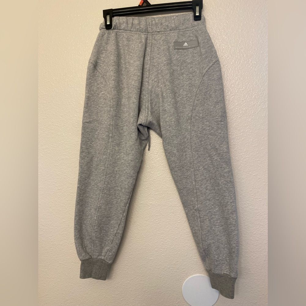 Adidas X Stella McCartney Sweat pants gray lounge wear organic cotton blend XS - Picture 2 of 11